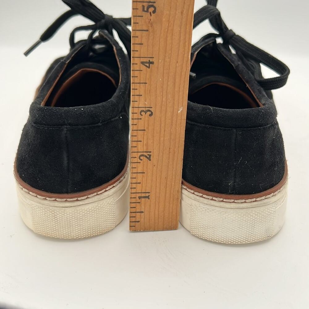 Caslon leather and suede Camden black lace up sneakers skate shoes 8M - Picture 9 of 10